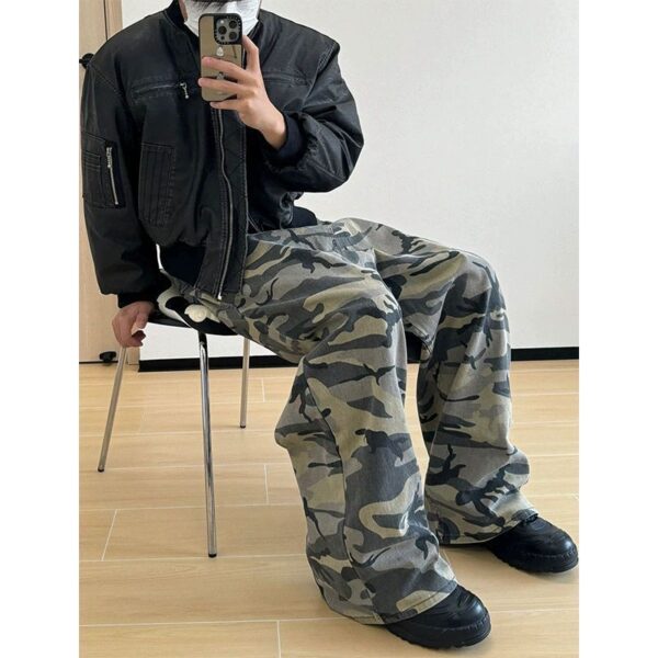 American Logging Wide Leg Camouflage Pants - Image 7